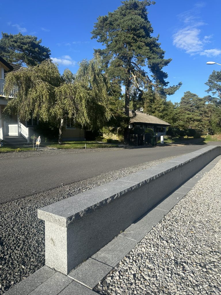 överliggare mur